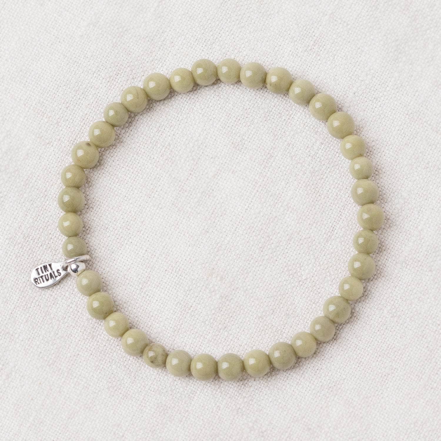 Rare Matcha Alashan Agate Energy Bracelet