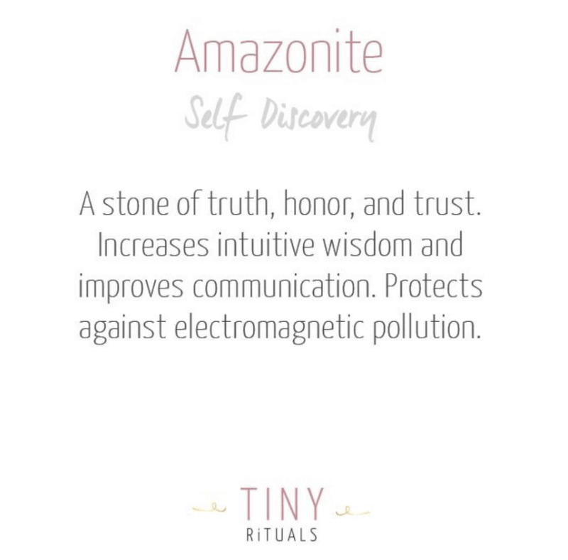 Amazonite Palm Stone - AAA Premium Quality