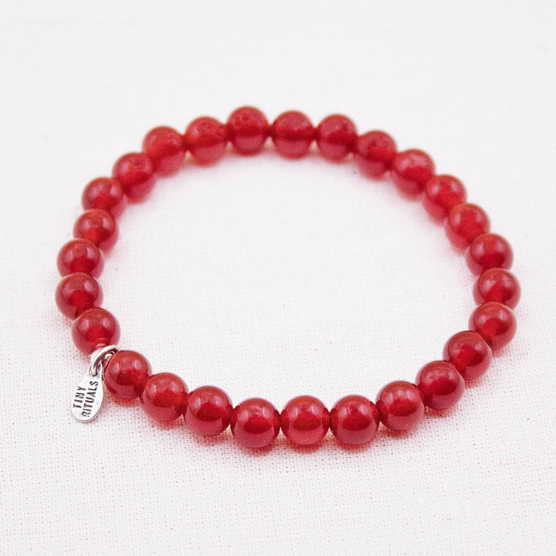 Red Carnelian Energy Bracelet - 6mm