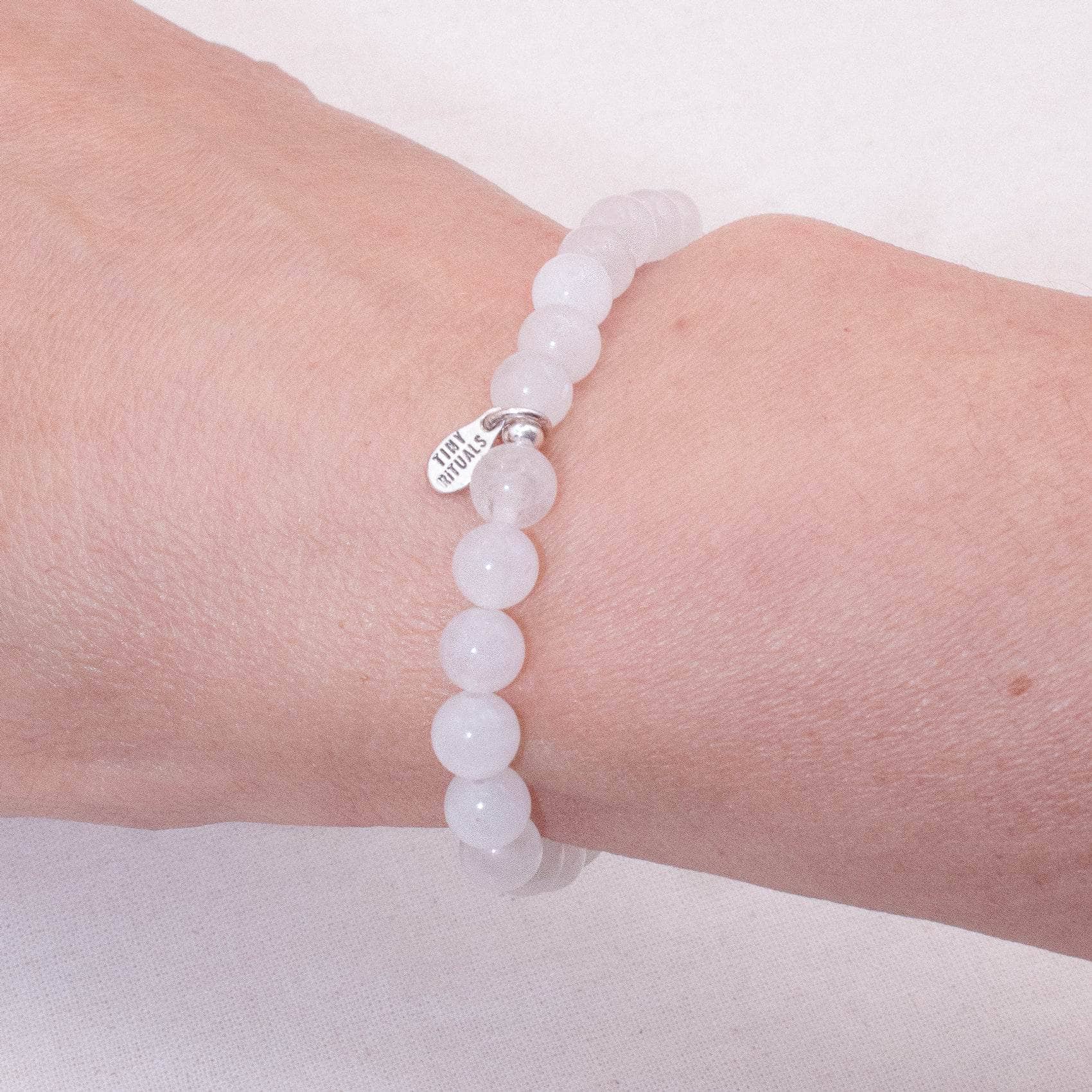 White Milky Jade Energy Bracelet - 6mm