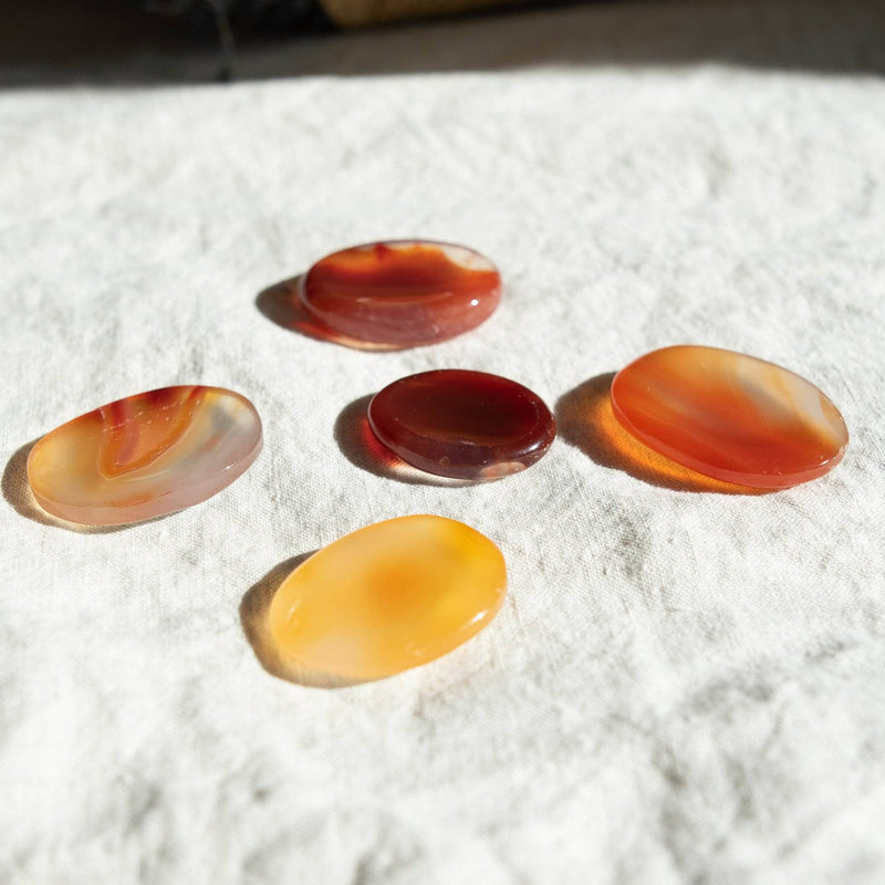 Carnelian Worry Stone