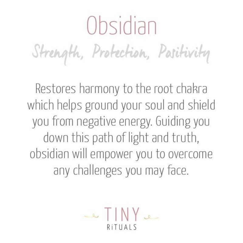 Black Obsidian Worry Stone